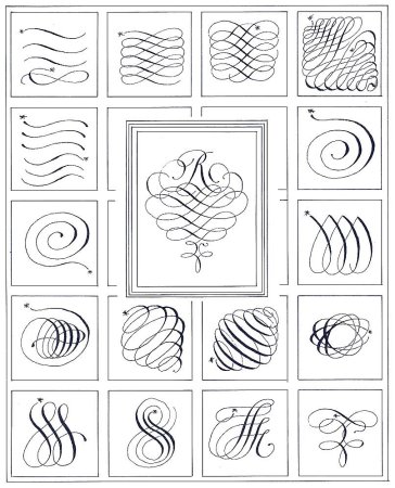 Каллиграфия упражнения копперплейт