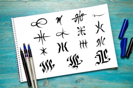 Буква ж каллиграфия