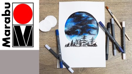 Рисунки Аква фломастерами