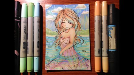 Рисунки маркерами Мазари