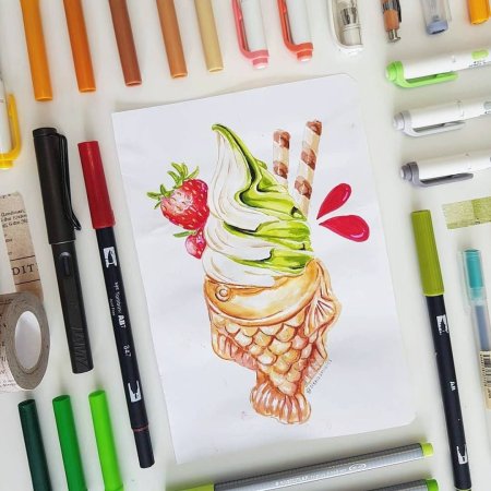 Рисунки маркерами легко