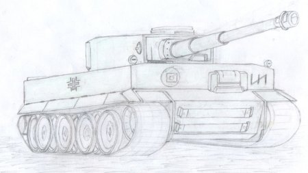 Рисунки танков карандашом