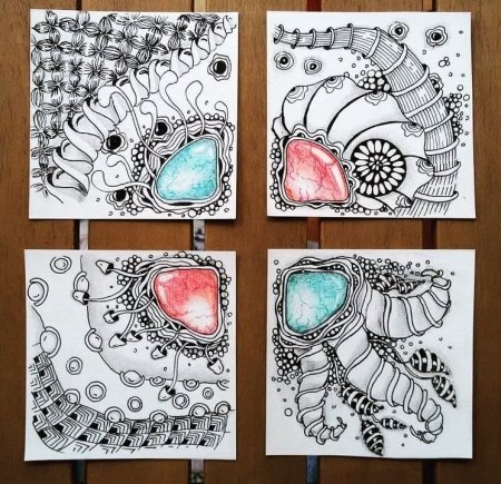 Карточки Зентангл