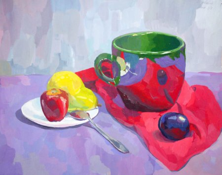 Этюды для акварели с кружкой