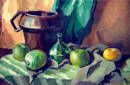Натюрморт темперой Академическая живопись
