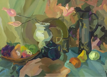 Пейзаж темперой Академическая живопись