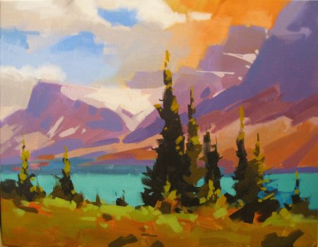 Канадская художница горы живопись