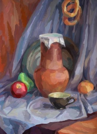 Натюрморт гуашью Академическая живопись постановка