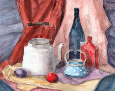 Акварельный натюрморт