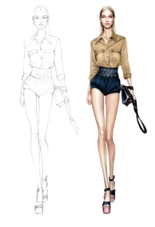 Эскизы платьев