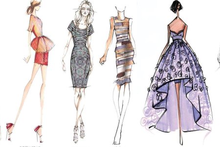 Дизайнерские рисунки моделей