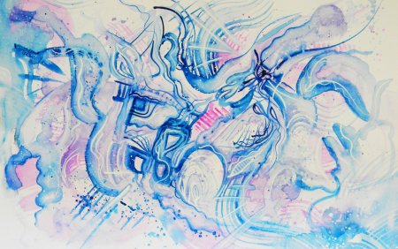 Абстрактная композиция зима