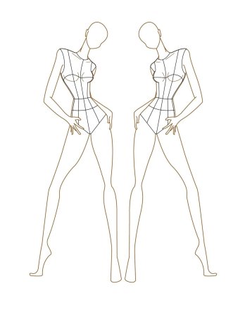 Модели для рисования одежды