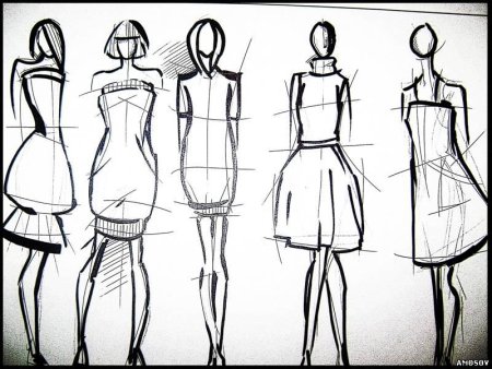 Модели для рисования одежды