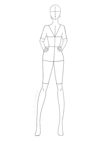 Уроки рисования моделей одежды
