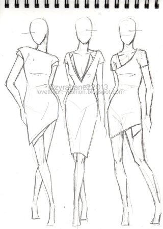 Уроки рисования эскизов одежды