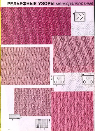 Простая вязка спицами схемы