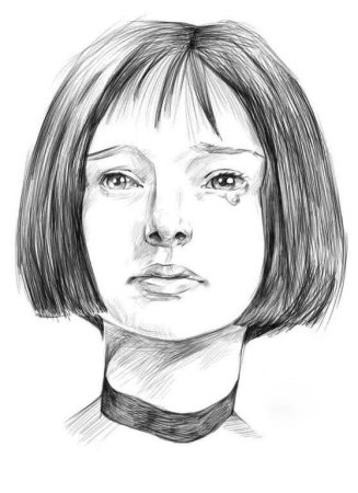 Набросок лица легкий