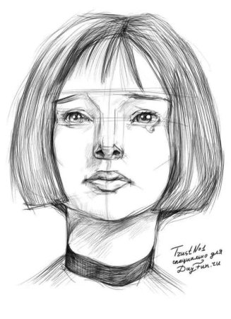 Портрет Гермионы Грейнджер карандашом