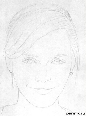 Рисунок лица карандашом для начинающих