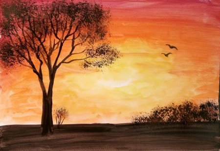 Пейзаж рисунок