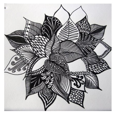 Зентангл Лилия