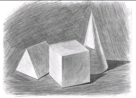 Натюрморт из геометрических фигур