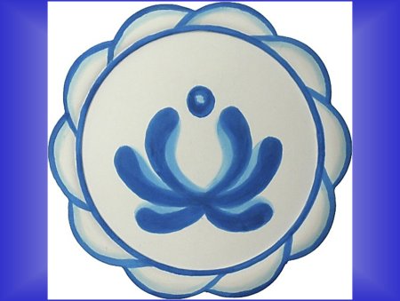 Рисование тарелка Гжель