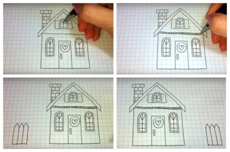 Пейзаж карандашом для срисовки