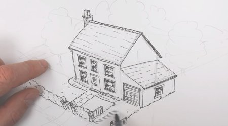 Дом мечты карандашом