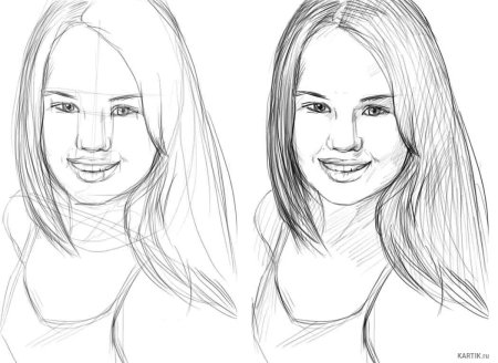 Портрет карандашом для начинающих
