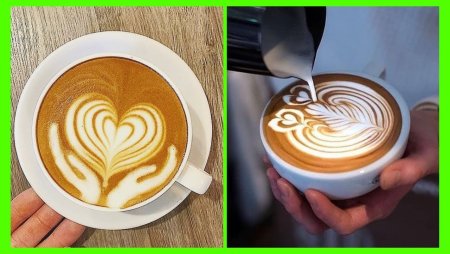 Рисунки на кофе пошагово