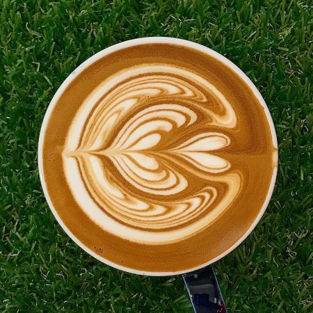 Сложный латте арт