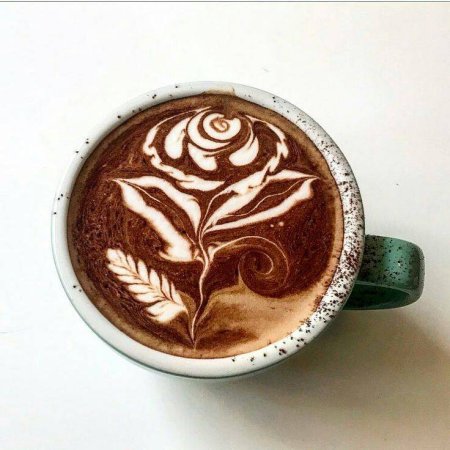 Рисунки на кофейной пенке