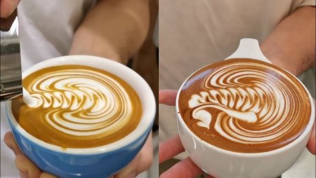 Украшения торта “латте-арт”