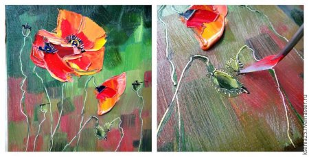 Картина мастихином для начинающих мастер класс