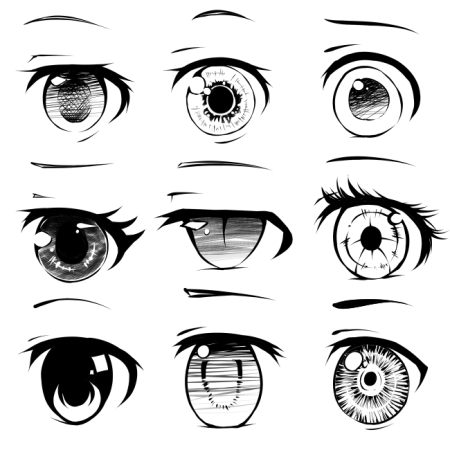 Аниме глаза женские