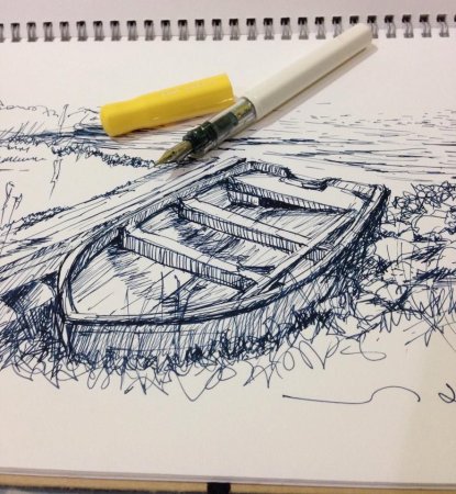 Рисование гелевой ручкой