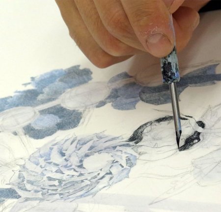 Уроки рисования акварельными карандашами