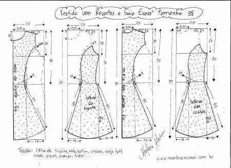 Выкройка летнего сарафана 54 размера готовая