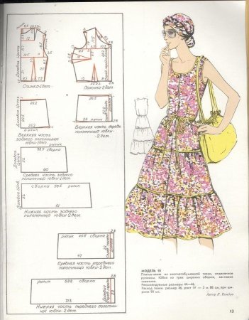Выкройка сарафана для женщины 44 размера