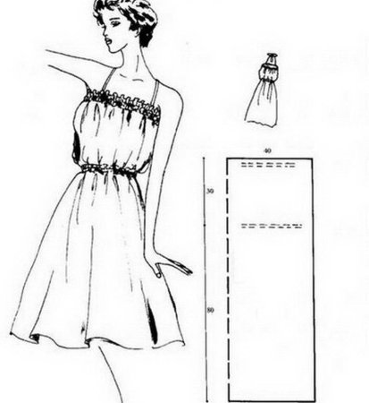 Сарафан без выкройки