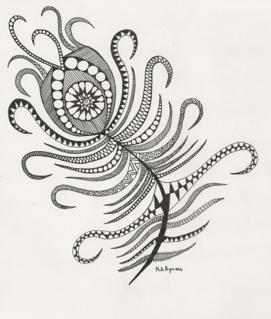 Техника рисования Зентангл