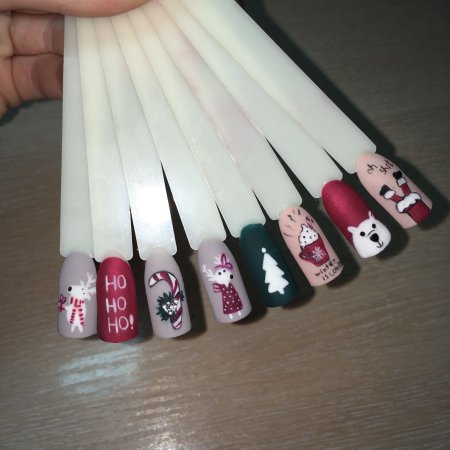 Дизайн ног ей на типсах