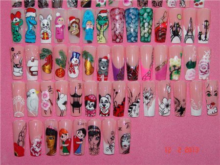 Типсы для рисования на ногтях