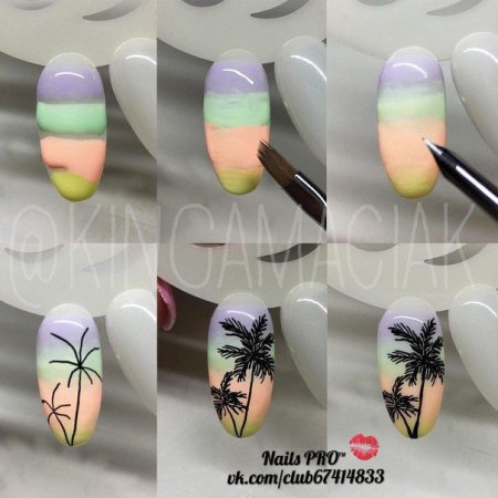 Идеи рисунков на типсах для начинающих