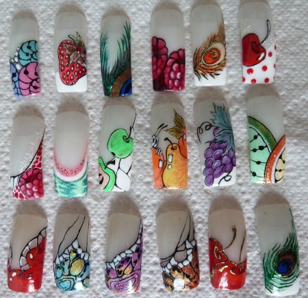 Акриловые краски для рисования на ногтях