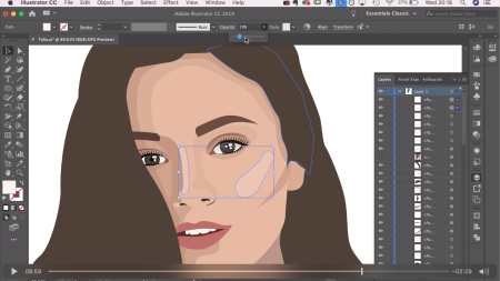 Адобе иллюстратор портреты