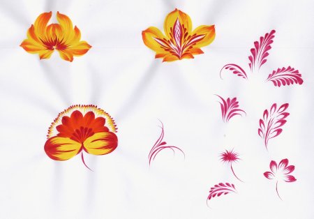 Петровская роспись элементы