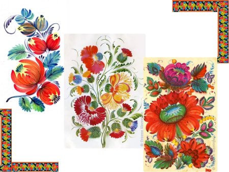 Петриковская роспись элементы